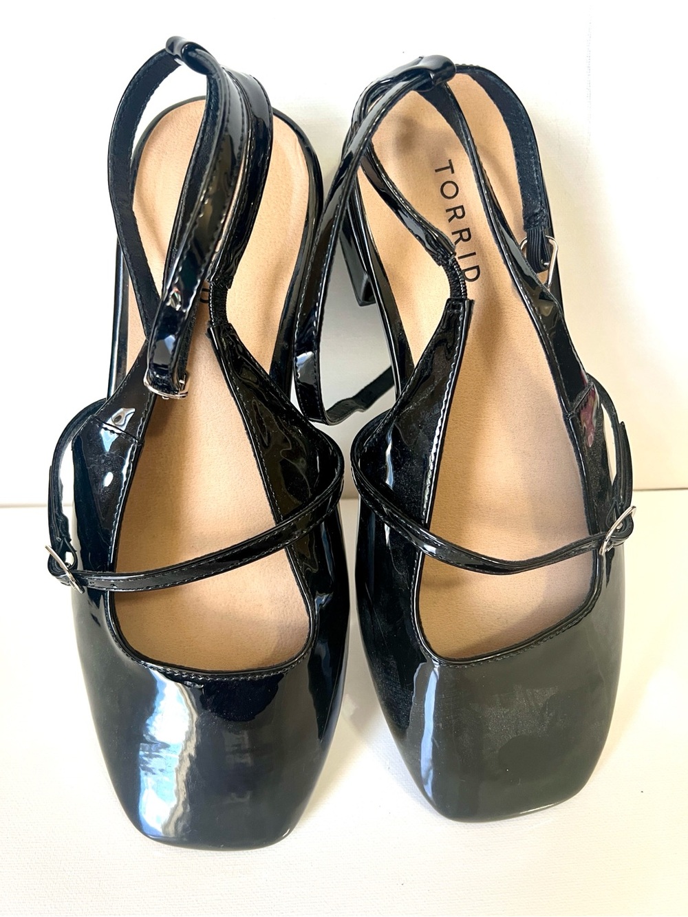 Torrid Strappy Micro Heel (WW) Black Size 9